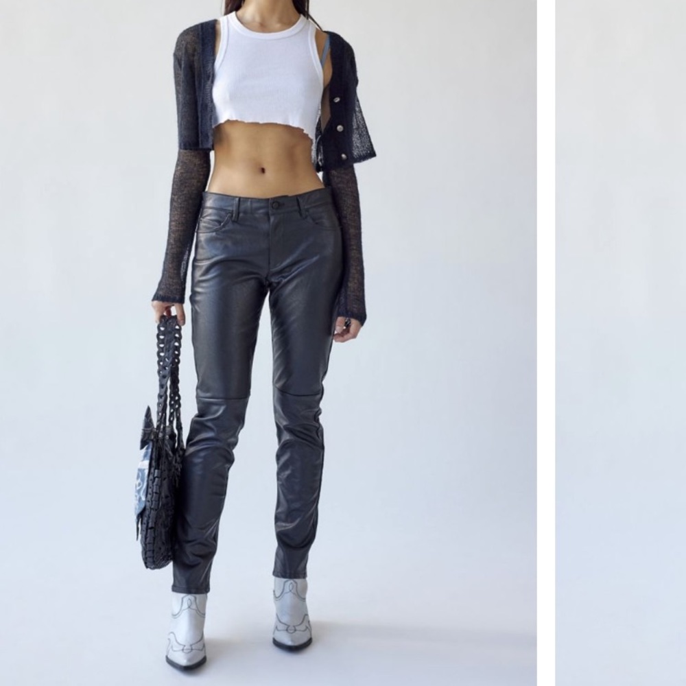UO faux leather pants.